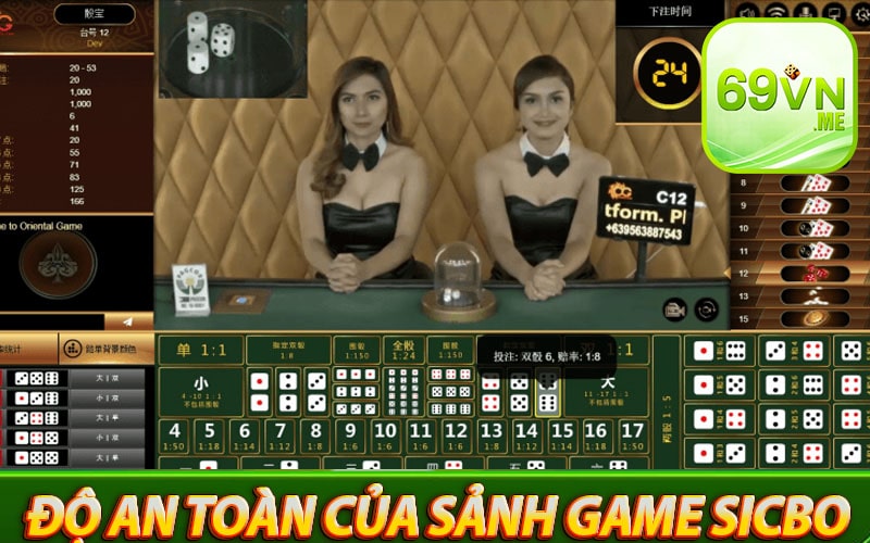 Mật độ an toàn của sảnh game sicbo mà 69vn cung cấp 